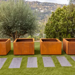 JARDINERA ACERO CORTEN 750X 740X750