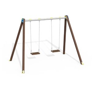 Columpio 2 plazas infantil plástico